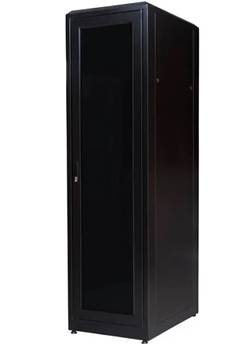 RACK PISO PADRAO 19 28UX870MM PRETO  PORTA DE ACRILICO(453)