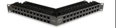 PATCH PANEL 48 PORTAS ANGULAR BLINDADO GUIA TRASEIRA FIXA Z-MAX SIEMON ( ZS-PNLA-U48E )