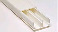 CANALETA X1 SLIM 20X10 CREME C/DIVISOR - BARRA C/2000MM (513200) DUTOPLAST