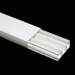 CANALETA X2 SLIM 50X20 CREME C/DIVISOR BARRA C/2MTS S/ ADESIVO (513201)DUTOPLAST
