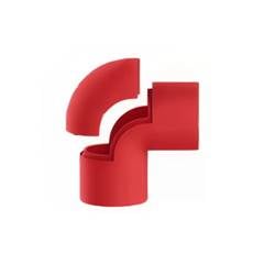 JOELHO COM JANELA  3/4 VERMELHO - J340V (7897574176483)MAXXBOX