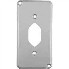 TAMPA -  3/4 TOMADA HEX VERTICAL CINZA - T34HVC (7897574177299)MAXXBOX