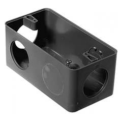 CAIXA PVC 5 ENT  3/4 PRETO - C340P (7897574176155)MAXXBOX