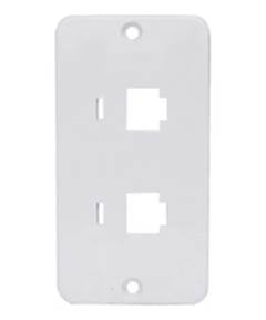 PLACA 1 POL 2RJ 45 BRANCA (ST016B)MAXXBOX