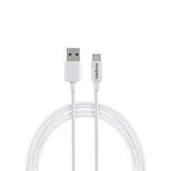 CABO USB USB C 1,2M (PVC BRANCO) EUAC 12PB (4830064)