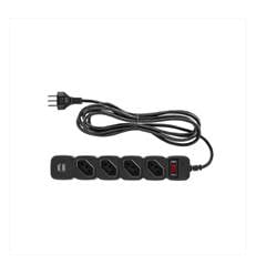 PROTETOR ELETRONICO C/ 4 TOMADAS E 2 USB - EPE 204 USB PT    (4824205)