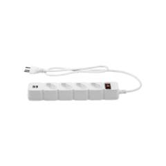 PROTETOR ELETRONICO C/ 4 TOMADAS 2 USB EPE 204 USB + BR (4824206)