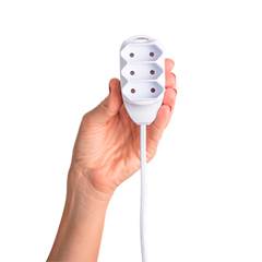 EXTENSAO ELETRICA 3 TOMADAS 3 PINOS 10A 5M BRANCA EXT 3005 (4830146)