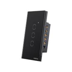INTERRUPTOR SMART ZIGBEE TOUCH 3 PRETO EZS 1003 (4850049)